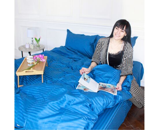 Постельное белье MirSon SatinStripe 30-0019Blue 143х210 Полуторный (2200005254905), изображение 5