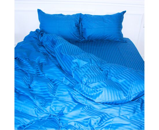 Постельное белье MirSon SatinStripe 30-0019Blue 143х210 Полуторный (2200005254905)