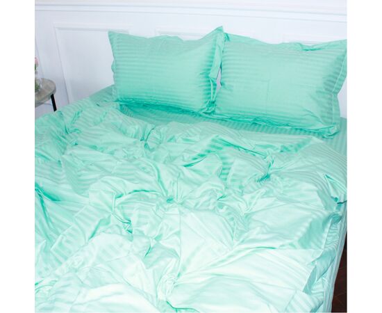 Постільна білизна MirSon SatinStripe 30-0014Mint 220х240 King Size (2200005252840), зображення 2