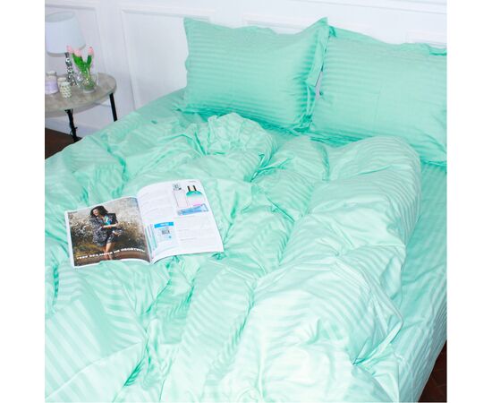 Постільна білизна MirSon SatinStripe 30-0014Mint 220х240 King Size (2200005252840), зображення 3