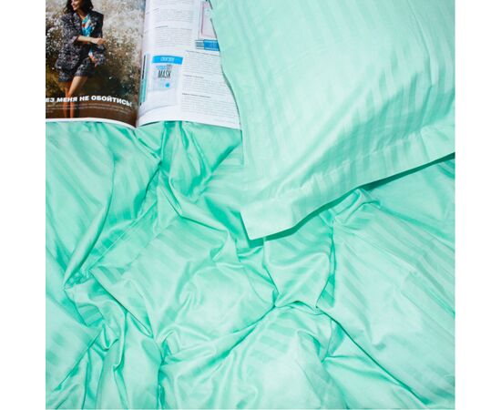 Постільна білизна MirSon SatinStripe 30-0014Mint 220х240 King Size (2200005252840), зображення 4