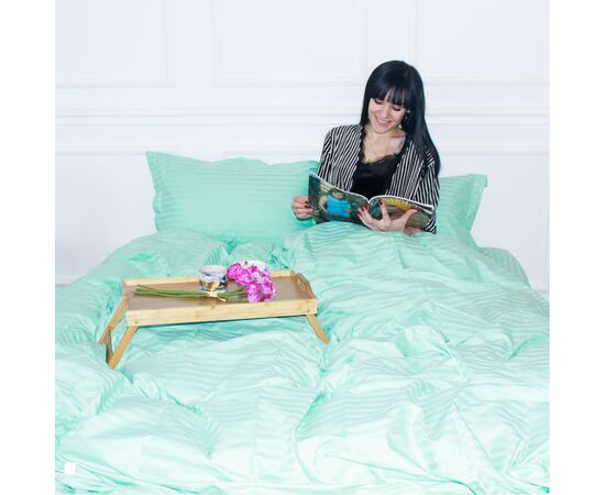 Постільна білизна MirSon SatinStripe 30-0014Mint 220х240 King Size (2200005252840), зображення 5