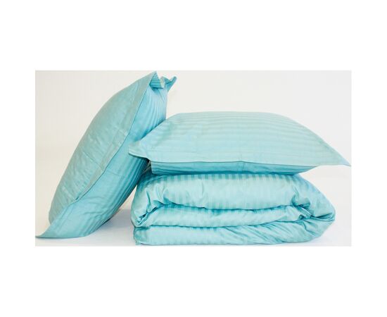 Постельное белье MirSon SatinStripe 30-0015GreenWave 160х220 Полуторный Евро (2200005253236), изображение 8