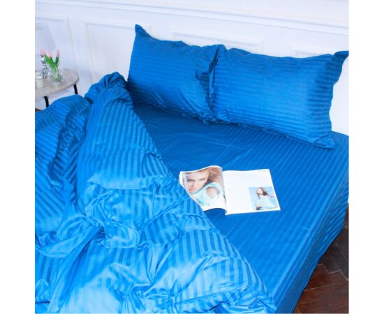 Постельное белье MirSon SatinStripe 30-0019Blue 175х210 Двуспальный (2200005254929), изображение 3