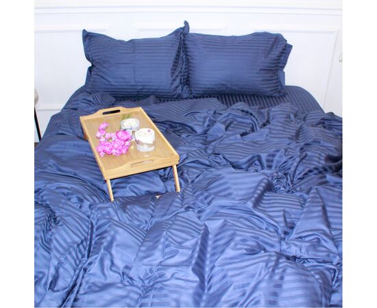 Постельное белье MirSon SatinStripe 30-0020SmokyBlue 220х240 King Size (2200005255360), изображение 3 Постельное белье MirSon SatinStripe 30-0020SmokyBlue 220х240 King Size (2200005255360), изображение 3