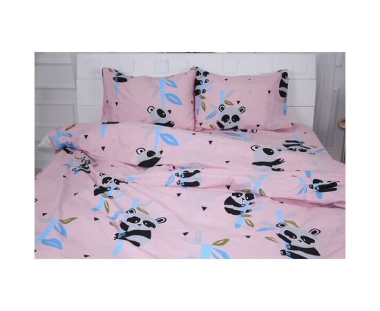 Постельное белье MirSon Бязь 17-0505 Panda pink Односпальный (2200003619287), изображение 2