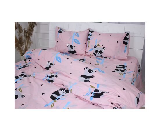 Постельное белье MirSon Бязь 17-0505 Panda pink Односпальный (2200003619287), изображение 3