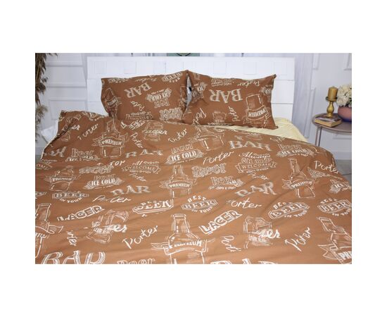 Постільна білизна MirSon Бязь 17-0509 Beer Bar Porter Сімейний 160x220 (2200003629446), зображення 2