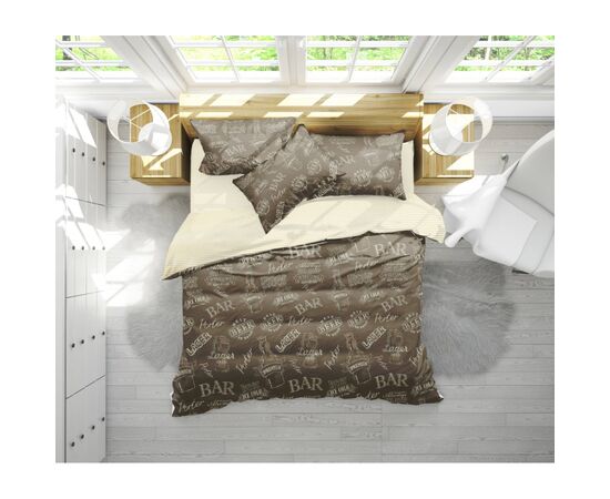 Постельное белье MirSon Бязь 17-0509 Beer Bar Porter Семейный 160x220 (2200003629446)