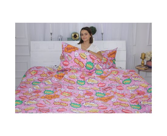 Постільна білизна MirSon Бязь 17-0512 Bombs pink Двоспальний (2200003635256), зображення 4 Постільна білизна MirSon Бязь 17-0512 Bombs pink Двоспальний (2200003635256), зображення 4