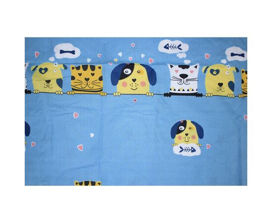 Постельное белье MirSon Бязь 17-0518 Cat-dog blue King Size (2200003649222), изображение 5