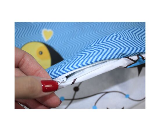 Постельное белье MirSon Бязь 17-0518 Cat-dog blue Двуспальный (2200003648935), изображение 6