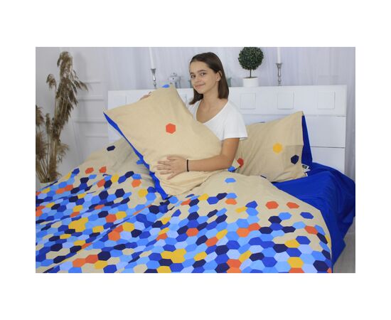 Постільна білизна MirSon Бязь 17-0520 Duende beige Сімейний 160x220 (2200003654523), зображення 4