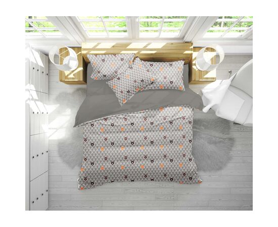 Постельное белье MirSon Бязь 17-0526 Fabulous forest grey Двуспальный (2200003667172)