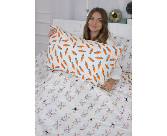Постільна білизна MirSon Бязь 17-0529 Bunnies white Євро (2200003674026), зображення 5 Постільна білизна MirSon Бязь 17-0529 Bunnies white Євро (2200003674026), зображення 5
