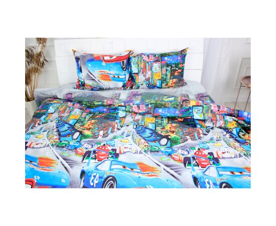 Постельное белье MirSon Бязь Premium 17-0260 Red Car полуторный (2200001987524), изображение 2