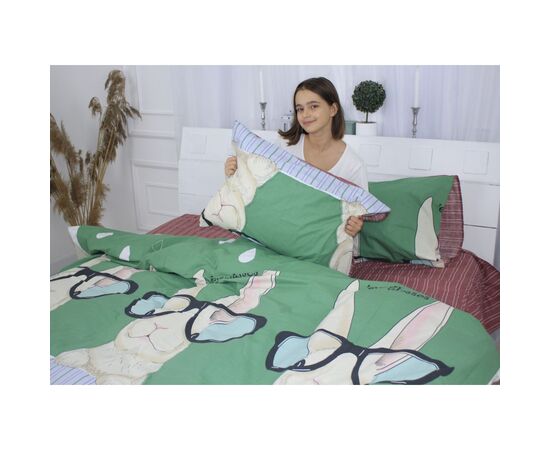 Постельное белье MirSon Бязь 17-0570Coolrabbit 160 х 220 (2200004334622), изображение 7