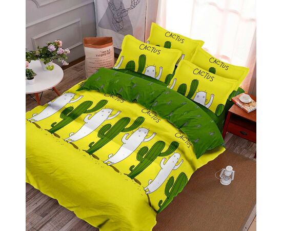 Постельное белье MirSon Бязь Premium 17-0372 Cactus King Size (2200002668040)
