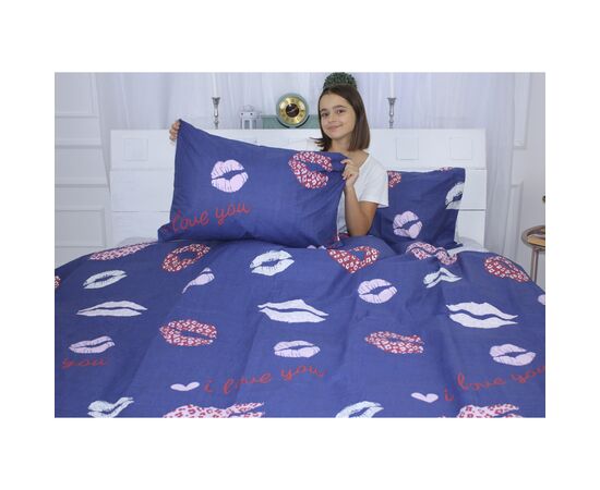 Постільна білизна MirSon Бязь Premium 17-0402 Kiss Сімейний 160x220 (2200002872164), зображення 4