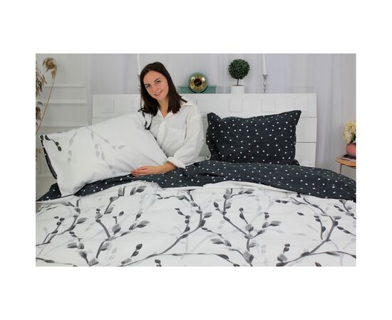 Постельное белье MirSon Бязь Premium 17-0413 Cats on the willow Семейный (2 x 160x220) (2200002948845), изображение 2