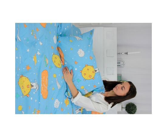 Постельное белье MirSon Бязь Premium 17-0426 Little astronaut Детский (2200002949989), изображение 5