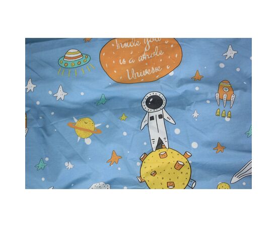 Постельное белье MirSon Бязь Premium 17-0426 Little astronaut Семейный (2 x 160x220) (2200002950053), изображение 7