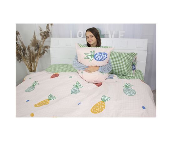 Постельное белье MirSon Бязь Ranforce Elite 17-0414 Pineapple Семейный (2 x 160x220) (2200004734378), изображение 2