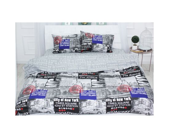 Постільна білизна MirSon Бязь Ranforce Elite 17-0034 Celeste 175x210 (2200004673431)