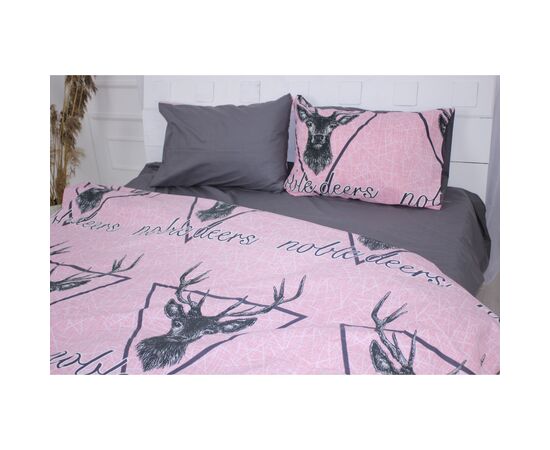 Постільна білизна MirSon Бязь Ranforce Elite 17-0516 Noble deers pink Сімейний (2200004682099), зображення 3 Постільна білизна MirSon Бязь Ranforce Elite 17-0516 Noble deers pink Сімейний (2200004682099), зображення 3