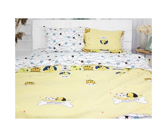 Постельное белье MirSon Бязь Ranforce Elite 17-0517 Cat-dog Семейный 160x220 (2200004733166)
