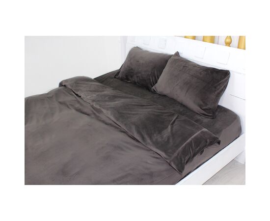 Постільна білизна MirSon Велюр Winter Frost 28-0003 Brown Velvet Двоспальний (2200003993660), зображення 2 Постільна білизна MirSon Велюр Winter Frost 28-0003 Brown Velvet Двоспальний (2200003993660), зображення 2
