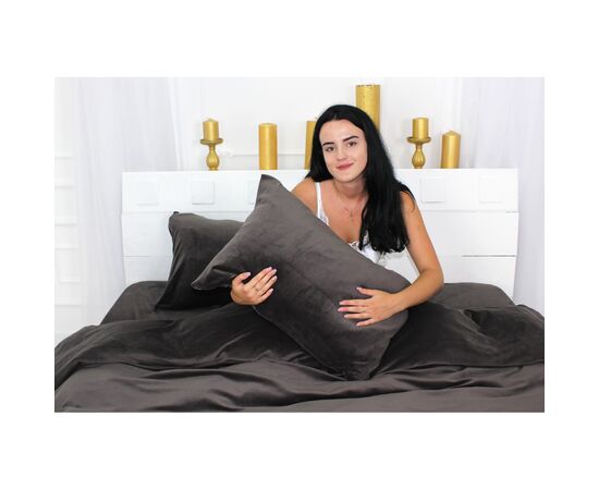 Постільна білизна MirSon Велюр Winter Frost 28-0003 Brown Velvet Односпальний (2200003993547), зображення 4 Постільна білизна MirSon Велюр Winter Frost 28-0003 Brown Velvet Односпальний (2200003993547), зображення 4