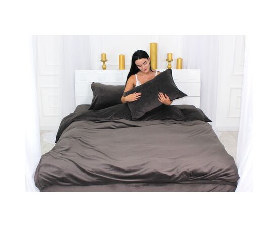 Постельное белье MirSon Велюр Winter Frost 28-0003 Brown Velvet Односпальный (2200003993547)