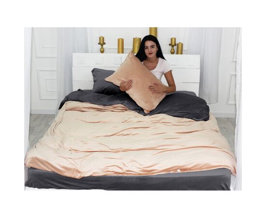 Постельное белье MirSon Велюр Winter Frost 28-0004 + 28-0005 Chamomile Velvet 175х210 (2200004010236), изображение 2