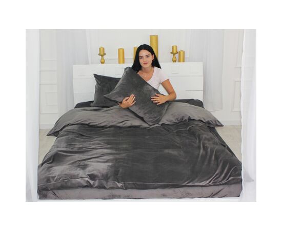 Постільна білизна MirSon Велюр Winter Frost 28-0005 Ashen Velvet Євро (2200003997262), зображення 4 Постільна білизна MirSon Велюр Winter Frost 28-0005 Ashen Velvet Євро (2200003997262), зображення 4