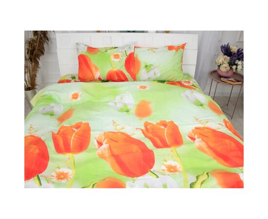 Постельное белье MirSon Сатин 22-1287 Tulips Двуспальный (2200003597349), изображение 3