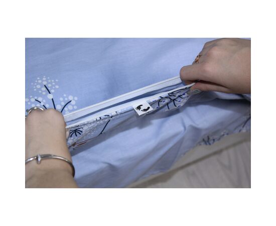 Постельное белье MirSon Сатин 22-1292 Sleeping horizon 2х143х210 (2200003851069), изображение 4