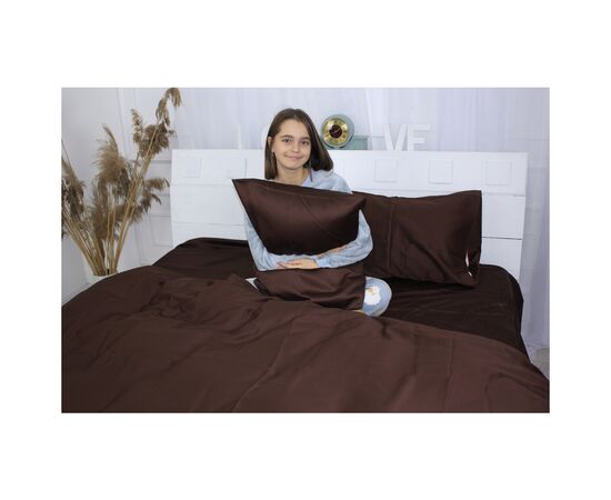 Постільна білизна MirSon Сатин Premium Cacao 0211 160х220 (2200001479180), зображення 4 Постільна білизна MirSon Сатин Premium Cacao 0211 160х220 (2200001479180), зображення 4