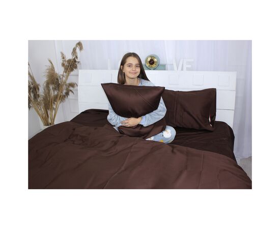 Постільна білизна MirSon Сатин Premium Cacao 0211 160х220 (2200001479180), зображення 5 Постільна білизна MirSon Сатин Premium Cacao 0211 160х220 (2200001479180), зображення 5