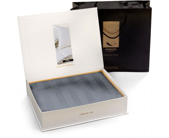 Постільна білизна MirSon Сатин Premium Graphite 2х160х220 (2200001717732), зображення 3 Постільна білизна MirSon Сатин Premium Graphite 2х160х220 (2200001717732), зображення 3