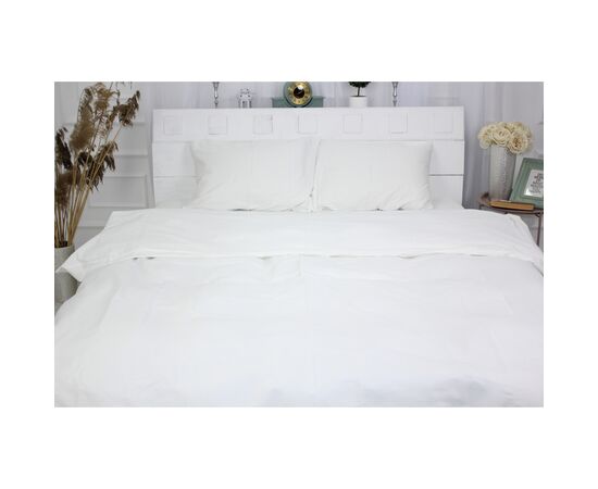 Постельное белье MirSon Сатин Premium Moko White 0001 160х220 (2200001478985), изображение 2 Постельное белье MirSon Сатин Premium Moko White 0001 160х220 (2200001478985), изображение 2