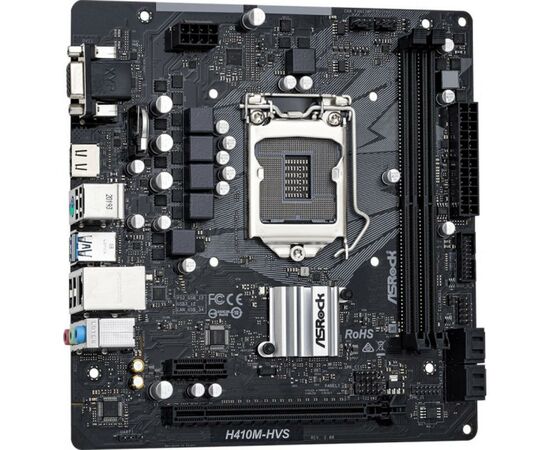 Материнская плата ASRock H410M-HVS R2.0, изображение 3 Материнская плата ASRock H410M-HVS R2.0, изображение 3