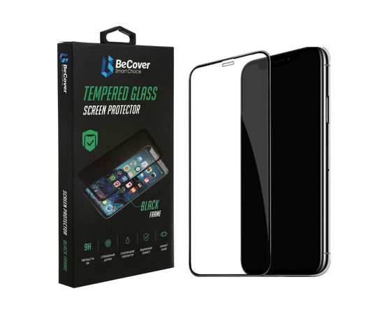 Стекло защитное BeCover Apple iPhone 14 Plus Black (707971)