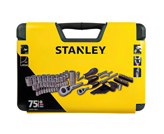 Набор инструментов Stanley торцевих 1/2", 1/4", 75 шт. (STHT0-73927), изображение 3