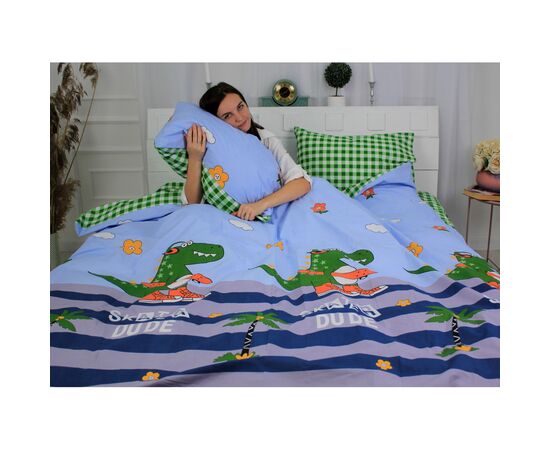 Постельное белье MirSon Бязь Premium 17-0489 Skater Dude Семейный 160x220 (2200003463088), изображение 2