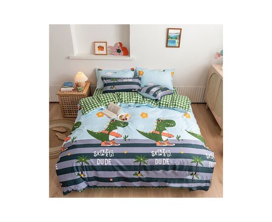 Постільна білизна MirSon Бязь Premium 17-0489 Skater Dude Сімейний 160x220 (2200003463088)