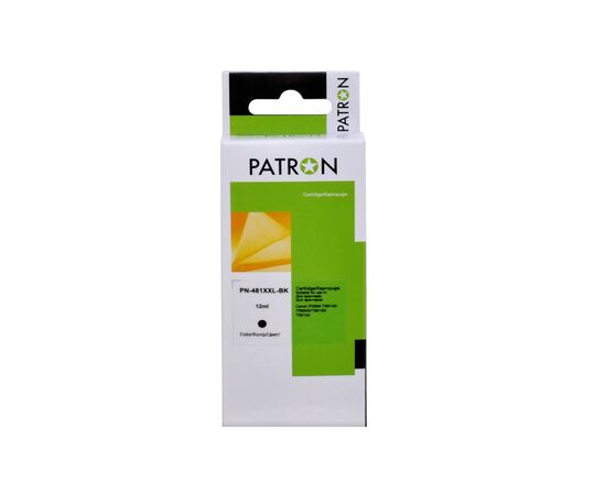 Картридж Patron Canon CLI-481BK XXL (1993C001AA) 12 мл, black (PN-481XXL-BK)