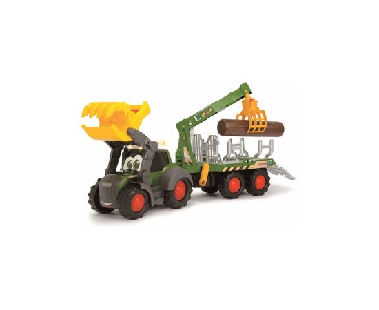 Спецтехника Dickie Toys Трактор лесника АВС "Фендт" с краном, звук. и светл. эффектами, 65 см (4119001), изображение 2 Спецтехника Dickie Toys Трактор лесника АВС "Фендт" с краном, звук. и светл. эффектами, 65 см (4119001), изображение 2