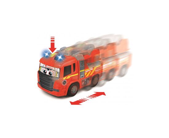Спецтехніка Dickie Toys Пожежна машина Хеппі Сканія зі світловими та звуковими ефектами 25 см (3814016), зображення 4