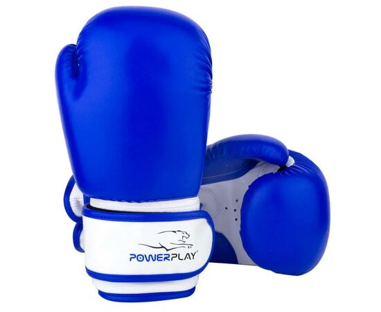 Боксерские перчатки PowerPlay 3004 JR 8oz Blue/White (PP_3004JR_8oz_Blue/White)